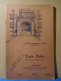 ICS Train Rules #5550B Part 2 Edition 1 1944 Soft Cover
