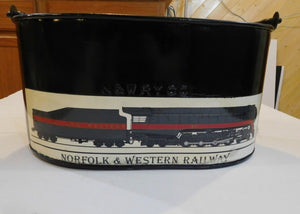 Norfolk & Western coal Bucket pail w/ handle N&W with decal