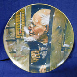 Plate Norman Rockwell Old Man Winter Fairview China 1979