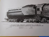 Print Mikado Type Freight Locomotive Class K2 by Alvin F. Staufer SIGNED