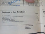 Amtrak Public Timteable Lot of 5 National  Timetables 1980-1987