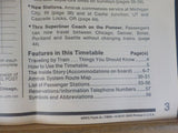Amtrak Public Timteable Lot of 5 National  Timetables 1980-1987