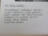 Block Line NRHS 1977 March Adirondack farwell report Light density line wrapup