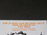 Little Circus Wagon 1996 July August Circus Model Builders International