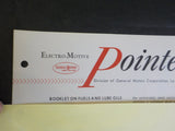 EMD Pointers 1959 August 5 booklet on fuels and lube oils