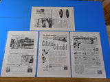 Ads Burlington Route Lot #12 Advertisements from various magazines (10)