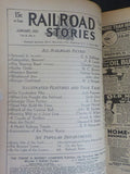 Railroad Stories Magazine 1933 January Erie Monon Cannon Ba