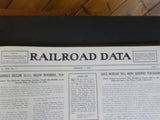 Railroad Data 1938-1939  Weekly publication   Hard Cover  Oversize