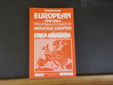 Thomas Cook European Timetable 1988 November Railway and shipping services throu