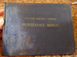 Electric Railway Journal Maintenance Manual 1929 Hard Cover