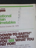 Amtrak 1970 Public Timetable Lot Includes 5 Timetables National schedules