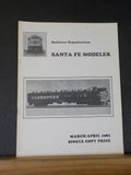 Santa Fe Modeler 1982 March April 20000 gallon tenders Amtrak