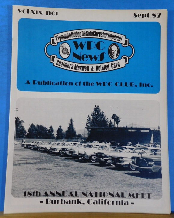 WPC News 1987 September     The annual national meet