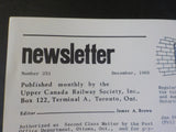 Upper Canada Railway Society Newsletter #251 December 1966 CPR wreck