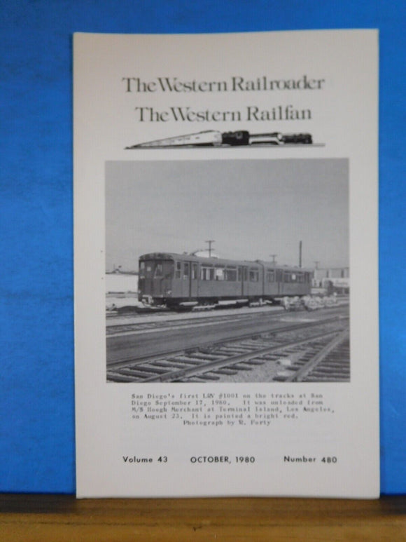 Western Railroader #480 San Diego Trolley, California Western #2919 and #2914 ph