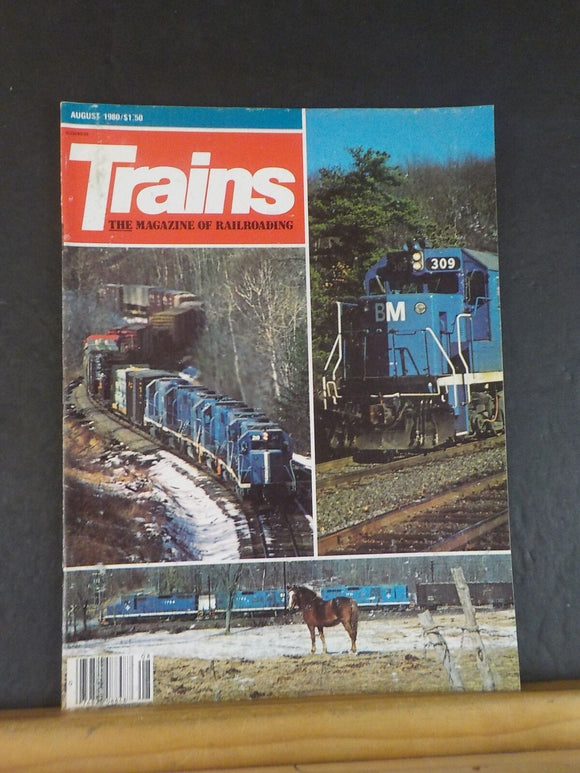 Trains Magazine 1980 August Boston & Maine story pt 1 Land grant that blew up