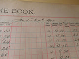 Boston & Albany Railroad Time Book 1901 January to 1902 August B&A OVERSIZE