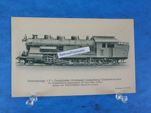 Postcard Schmalspurige 1 F 1 - Zweizylinder-HeiBdampf-Gemischtzug-Tend 5.5 x 3.5
