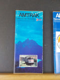 Amtrak Public Timteable Lot of 5 National  Timetables 1980-1987