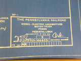 Blueprint PRR Diesel-Electric Locomotives Motor Truck Frame Pedestal liner444231