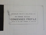 MP 1960’s Rio Grande Division Missouri Pacific RR Co Condensed Profile Binder
