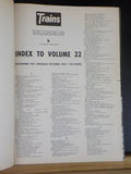 Trains Magazine Bound Volume 22  Nov 1961 - Oct 1962