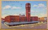 Postcard Dearborn Street Station Chicago IL Card #159Postmarked 1951