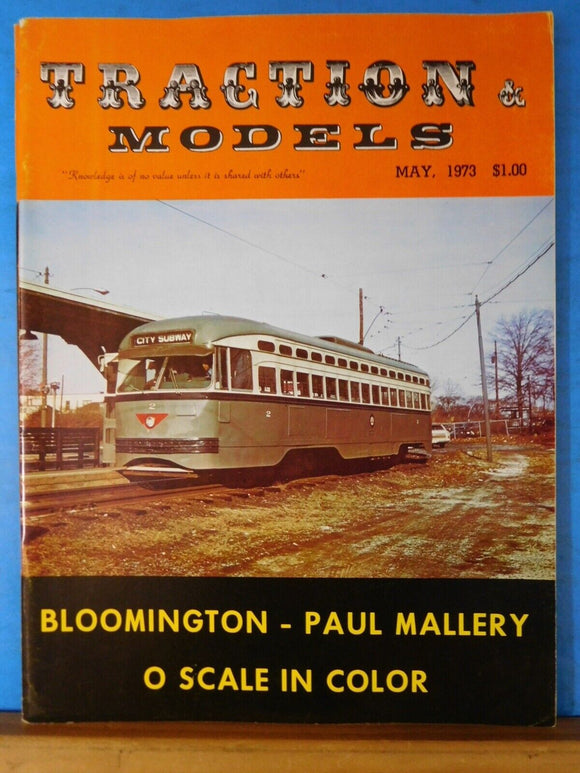 Traction & Models 1973 May Bloomington Paul Mallery O scale Power dist ...