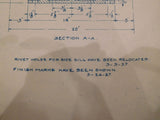 Blueprint PRR Passenger Cars Bolster End Casting and Side Bearing 410463-C