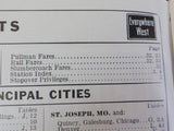 Burlington Route System Public Timetable 1957 May-October