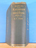 Poor's Manual of Railroads 1876-77  History rolling stock more