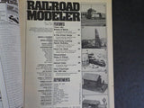 Railroad Modeler 1977 April Pile driver Hand car shed INDEX     Slightly rippled