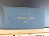 Official Railway List 1886 List of the officers Miles operated Locos Pass Cars