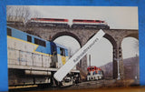 Postcard Starrucca Viaduct Lanesboro, PA D&H Erie Lackawanna Bicentennial locos