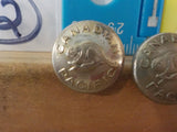 Button Canadian Paific Scully Lot of 2 small Silver in color small