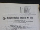 Central Railroad Company Of New Jersey Lot  Locomotive Inspection Frt Tariff