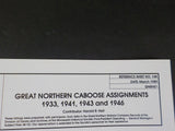 Great Northern Goat Reference Sheet #148 March 1989 GN Caboose Assignments