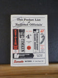 Pocket List of Railroad Officials #324 1975 4thquarter