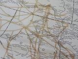Map Railroads in the United States Central States    FOLDED