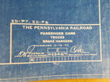 Blueprint PRR Passenger Cars Trucks Brake Hangers #429487-A