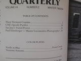 Locomotive Quarterly 1983 / 1984 Winter Vol 7 #2 CNJ Vt San Jose