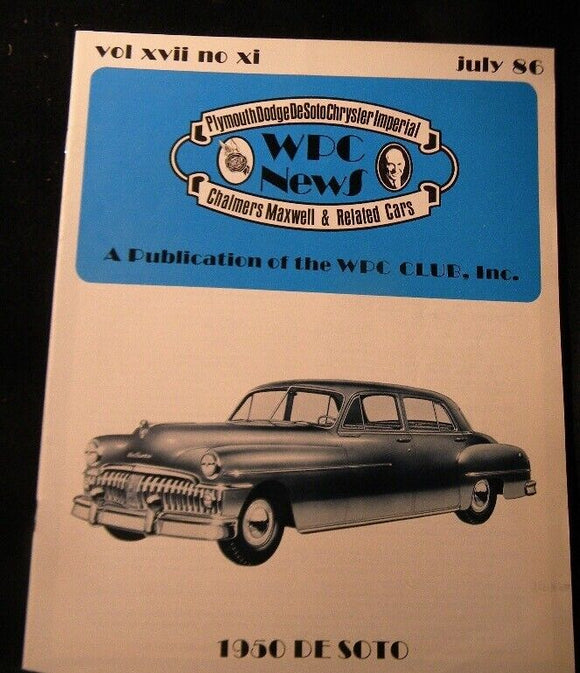 WPC News 1986 July The 1950 DeSoto De Soto