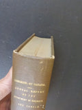 Dominion Of Canada Annual Report Railways & Canals 1908-1909 1909-1910 on bindin
