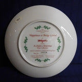 Plate Child's Christmas Happiness is Being Loved  Ferrandiz Hamilton Collection