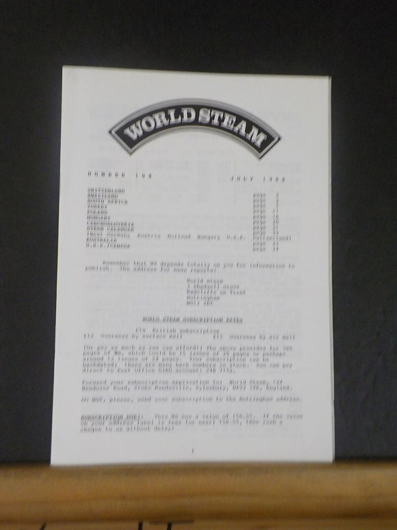 World Steam #108 July 1988