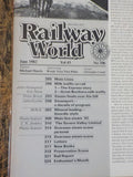 Railway World 1982 June Milk traffic on rail Mineral leading-Geordie-style