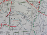 Map Burlington Northern 1981 Feb United States Map folded