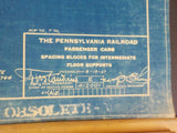 Blueprint PRR Passenger Cars Spacing Blocks Floor supports 412001B