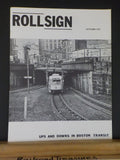 Rollsign Magazine of New England Transit News 1971 Oct Ups And Downs In Boston T