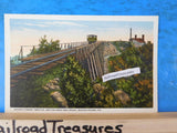 Postcard Mount Pisgah Trestle Switch Back Railroad, Mauch Chunk PA